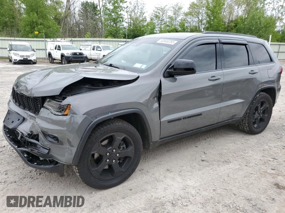 2021 Jeep Grand Cherokee Freedom with VIN 1C4RJFAG4MC770600, listed as a Copart auction lot 60846255 with 56,427 mi miles and Salvage title. Bid and sale history available at DreamBid. Image 1.