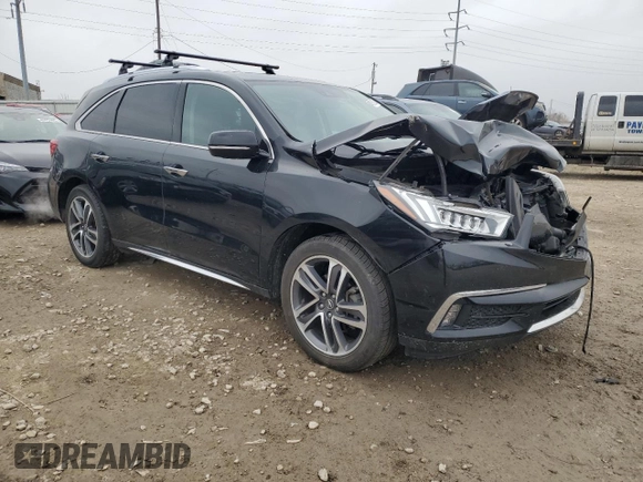 2017 Acura MDX w/Advance Pkg with VIN 5FRYD4H80HB023220, listed as a Copart auction lot 47812525 with 143,169 mi miles and Salvage Title. Bid and sale history available at carsss.com. Image 4.
