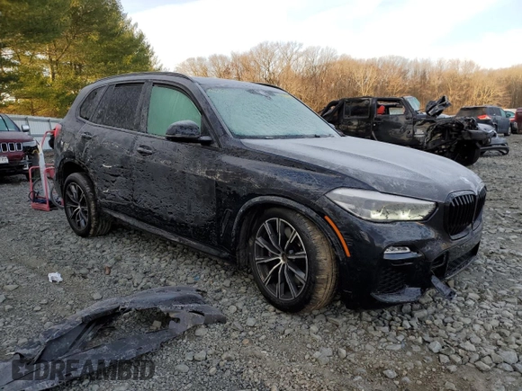 2020 BMW X5 xDrive40i with VIN 5UXCR6C05LLL75501, listed as a Copart auction lot 72288492 with 53,454 mi miles. Bid and sale history available at carsss.com. Image 4.