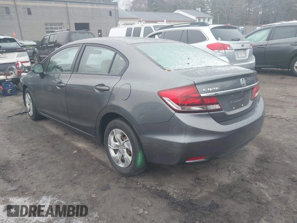 2013 Honda Civic LX with VIN 19XFB2F58DE282839, listed as a IAAI auction lot 41697629 with 123,766 mi miles and . Bid and sale history available at DreamBid. Image 3.