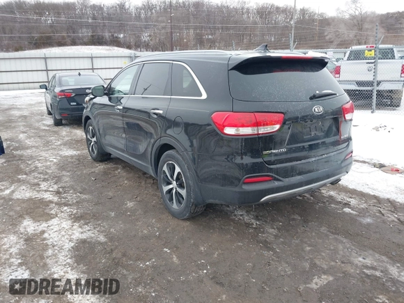 2016 Kia Sorento EX with VIN 5XYPH4A1XGG023621, listed as a IAAI auction lot 41583266 with 123,039 mi miles. Bid and sale history available at carsss.com. Image 3.