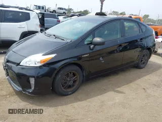 2013 Toyota Prius One with VIN JTDKN3DU8D1691254, listed as a IAAI auction lot 42047639 with 208,680 mi miles. Bid and sale history available at carsss.com. Image 2.