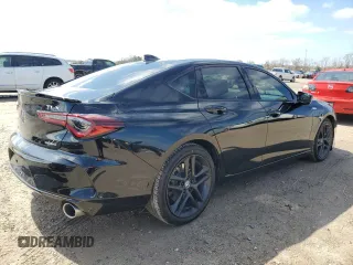 2025 Acura TLX w/A-Spec Package with VIN 19UUB6F53SA000588, listed as a Copart auction lot 46483245 with 5,417 mi miles and Salvage Title. Bid and sale history available at DreamBid. Image 3.