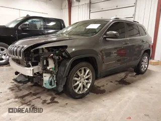 2018 Jeep Cherokee Limited with VIN 1C4PJMDX7JD535623, listed as a IAAI auction lot 41824338 with 99,992 mi miles. Bid and sale history available at carsss.com. Image 2.