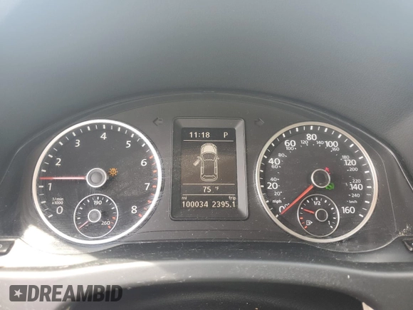 2017 Volkswagen Tiguan S with VIN WVGAV7AX7HK017576, listed as a Copart auction lot 58487455 with 100,034 mi miles and Salvage title. Bid and sale history available at DreamBid. Image 9.