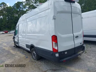 2024 Ford Transit Cargo with VIN 1FTBR3X86RKA46123, listed as a IAAI auction lot 42490695 with 13,258 mi miles and . Bid and sale history available at DreamBid. Image 3.