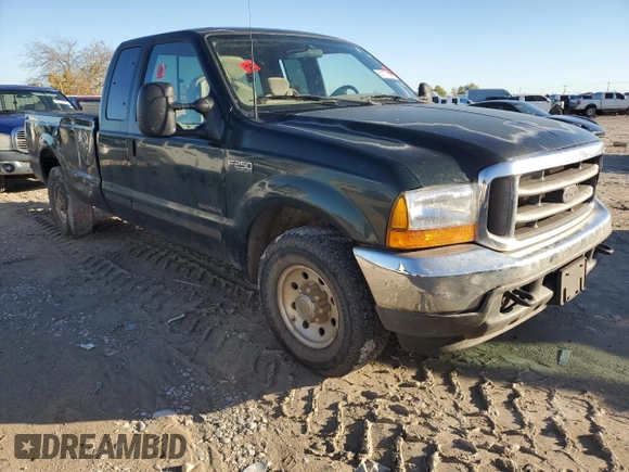 2001 Ford Super Duty F-250 XL with VIN 1FTNX20F91EC66932, listed as a Copart auction lot 83177154 with 258,347 mi miles and Salvage Title. Bid and sale history available at carsss.com. Image 4.