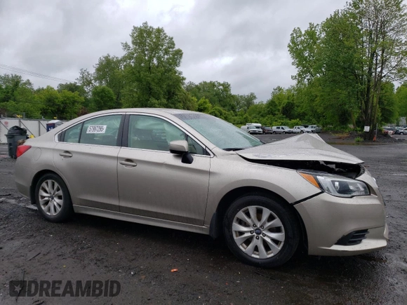 2015 Subaru Legacy Premium with VIN 4S3BNAC62F3017857, listed as a Copart auction lot 57997295 with 35,252 mi miles and Salvage title. Bid and sale history available at DreamBid. Image 4.
