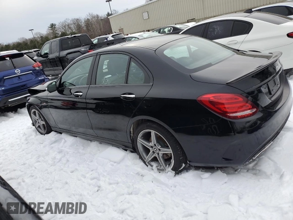 2015 Mercedes-Benz C-Class C 400 with VIN 55SWF6GBXFU026312, listed as a Copart auction lot 44510975 with 79,709 mi miles and Salvage Title. Bid and sale history available at carsss.com. Image 2.