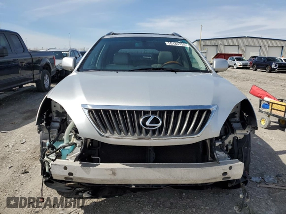 2009 Lexus RX 350 with VIN 2T2HK31U79C113863, listed as a Copart auction lot 50185735 with 127,593 mi miles and Salvage Title. Bid and sale history available at DreamBid. Image 5.