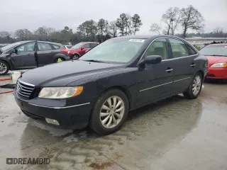 2007 Hyundai Azera SE with VIN KMHFC46F17A231820, listed as a Copart auction lot 46066755 with 56,813 mi miles and Salvage Title. Bid and sale history available at carsss.com. Image 1.
