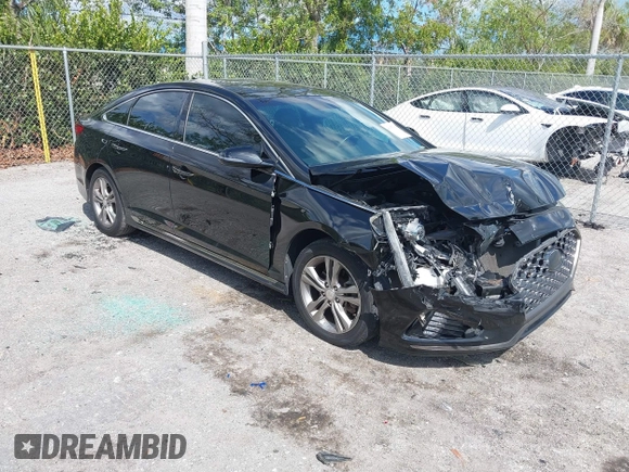 2018 Hyundai Sonata SEL with VIN 5NPE34AF3JH647018, listed as a IAAI auction lot 41687419 with 97,561 mi miles and . Bid and sale history available at DreamBid. Image 1.