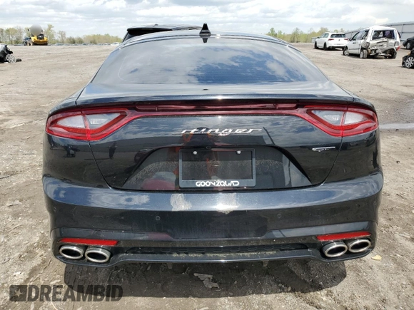 2020 Kia Stinger GT1 with VIN KNAE45LC8L6081602, listed as a Copart auction lot 52291265 with 32,874 mi miles and Salvage Title. Bid and sale history available at DreamBid. Image 6.