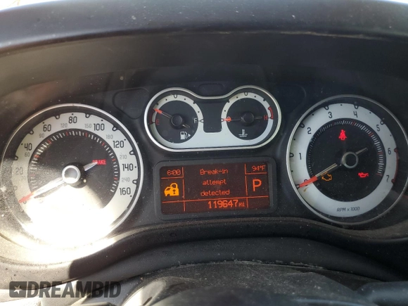 2015 FIAT 500L Lounge with VIN ZFBCFACH5FZ030864, listed as a Copart auction lot 76831154 with 119,647 mi miles and Salvage Title. Bid and sale history available at carsss.com. Image 9.
