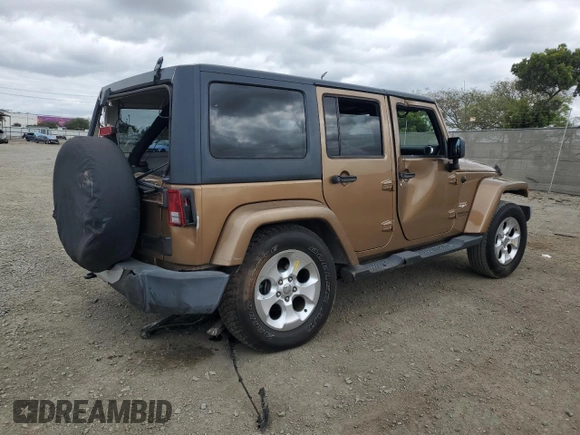 2015 Jeep Wrangler Unlimited Sahara z VIN 1C4BJWEG5FL645846, wystawiony jako Copart lot #53326855 z przebiegiem 122 510 mil mil oraz Szkoda całkowita • Salvage title. Historia ofert i sprzedaży dostępna na DreamBid. Obrazek 3.