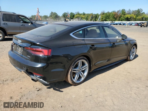 2019 Audi A5 Sportback Premium Plus with VIN WAUENCF54KA089769, listed as a Copart auction lot 76754793 with 26,426 mi miles. Bid and sale history available at carsss.com. Image 3.