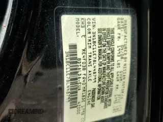 2008 Nissan Versa S с VIN 3N1BC11E78L448799, выставлен на аукционе Copart как лот 58421725 с пробегом 95 504 миль миль и Списание • Salvage title. История ставок и продаж доступна на DreamBid. Изображение 12.
