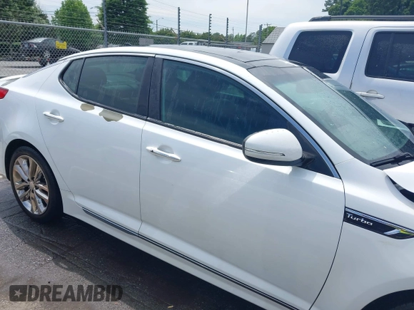 2015 Kia Optima SX Turbo with VIN 5XXGR4A68FG442949, listed as a IAAI auction lot 42297888 with 147,181 mi miles and . Bid and sale history available at DreamBid. Image 13.