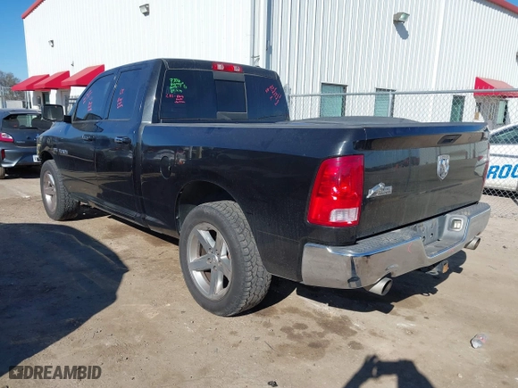2010 Dodge Ram 1500 SLT with VIN 1D7RB1GT5AS209737, listed as a IAAI auction lot 41413982 with 185,043 mi miles. Bid and sale history available at carsss.com. Image 3.