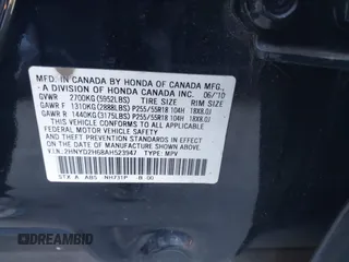 2010 Acura MDX Technology Pkg with VIN 2HNYD2H68AH523947, listed as a IAAI auction lot 41132813 with 185,187 mi miles. Bid and sale history available at carsss.com. Image 9.