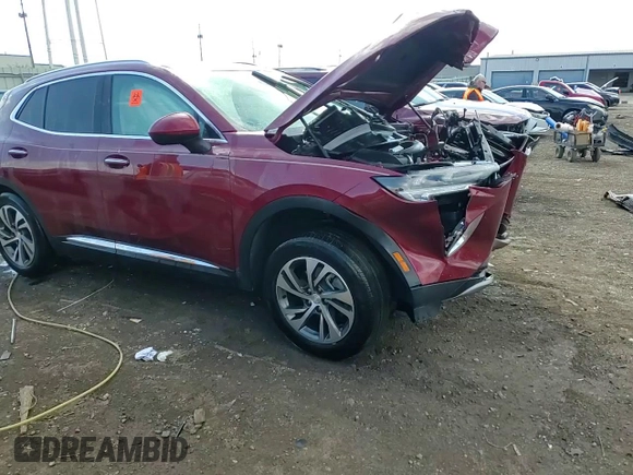 2021 Buick Envision Essence with VIN LRBFZNR40MD098804, listed as a Copart auction lot 50334565 with Not Provided miles and Salvage Title. Bid and sale history available at carsss.com. Image 14.