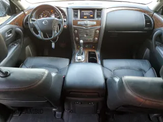 2019 Nissan Armada SV with VIN JN8AY2NC1K9584231, listed as a Copart auction lot 80300374 with 91,669 mi miles and Salvage Title. Bid and sale history available at carsss.com. Image 8.