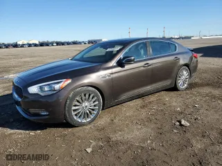 2015 Kia K900 Luxury with VIN KNALW4D49F6019276, listed as a Copart auction lot 82838053 with 80,872 mi miles and Salvage Title. Bid and sale history available at carsss.com. Image 1.