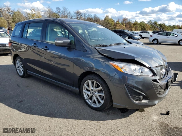 2015 Mazda Mazda5 Grand Touring with VIN JM1CW2DL8F0180607, listed as a Copart auction lot 75585224 with 47,954 mi miles and Salvage Title. Bid and sale history available at carsss.com. Image 4.