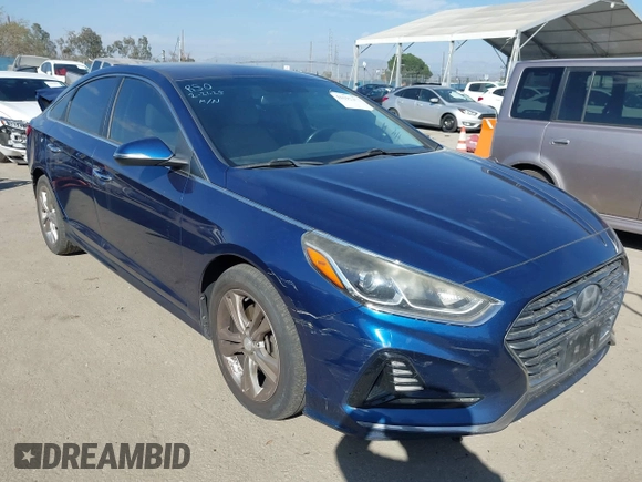2018 Hyundai Sonata SEL with VIN 5NPE34AF1JH610095, listed as a IAAI auction lot 41692478 with 141,912 mi miles and . Bid and sale history available at carsss.com. Image 1.