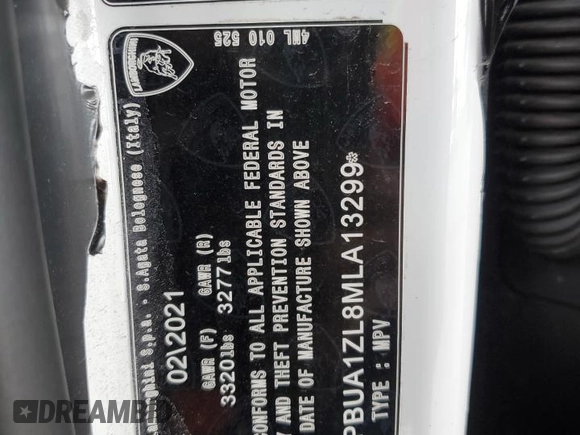 2021 Lamborghini Urus z VIN ZPBUA1ZL8MLA13299, wystawiony jako Copart lot #43382284 z przebiegiem 20 929 mil mil oraz Szkoda całkowita • Salvage title. Historia ofert i sprzedaży dostępna na DreamBid. Obrazek 14.