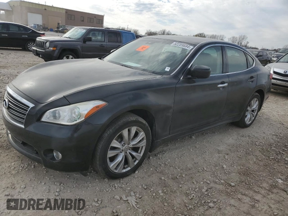 2011 Infiniti M37 with VIN JN1BY1AR2BM371938, listed as a Copart auction lot 82289684 with 0 mi miles and Salvage Title. Bid and sale history available at carsss.com. Image 1.