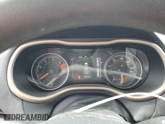 2016 Jeep Cherokee Sport with VIN 1C4PJLAB0GW106601, listed as a Copart auction lot 60854675 with 58,557 mi miles and Salvage title. Bid and sale history available at DreamBid. Image 9.