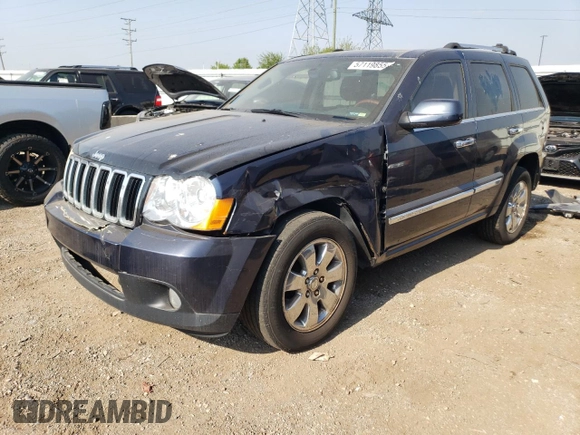 2009 Jeep Grand Cherokee with VIN 1J8HR68T19C535580, listed as a Copart auction lot 57119855 with 208,078 mi miles and Clean title. Bid and sale history available at DreamBid. Image 1.