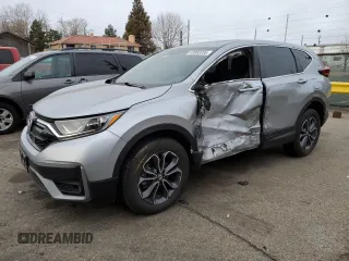2020 Honda CR-V EX with VIN 7FARW2H59LE016354, listed as a Copart auction lot 49853205 with 53,100 mi miles and Salvage Title. Bid and sale history available at carsss.com. Image 1.