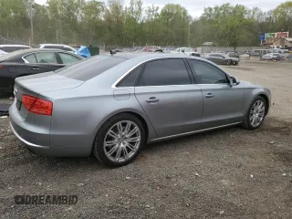 2012 Audi A8 L with VIN WAURVAFD3CN018800, listed as a Copart auction lot 53815475 with 85,417 mi miles and Salvage Title. Bid and sale history available at carsss.com. Image 3.