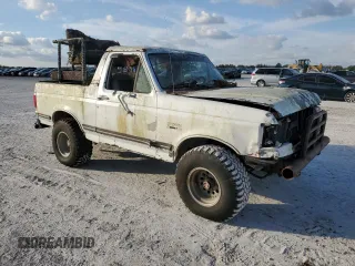 1989 Ford Bronco Custom with VIN 1FMEU15H7KLB31566, listed as a Copart auction lot 43197635 with 0 mi miles and Clean Title. Bid and sale history available at carsss.com. Image 4.