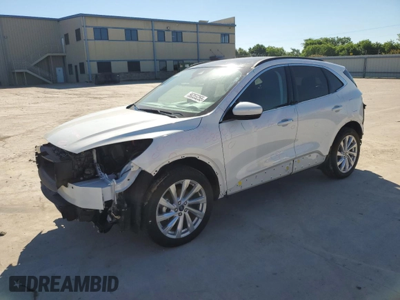2021 Ford Escape Titanium Hybrid with VIN 1FMCU9DZ9MUA02709, listed as a Copart auction lot 56355255 with 30,571 mi miles and Salvage title. Bid and sale history available at DreamBid. Image 1.