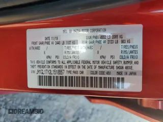 2020 Mazda 6 Grand Touring with VIN JM1GL1TY2L1518557, listed as a Copart auction lot 41402285 with 158,769 mi miles and Salvage Title. Bid and sale history available at DreamBid. Image 12.