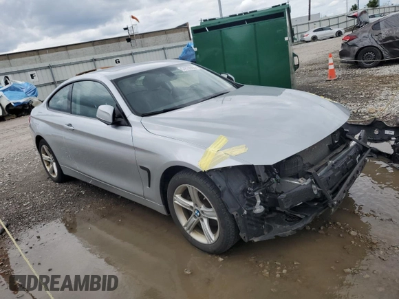 2015 BMW 4 Series 428i xDrive with VIN WBA3N5C55FK484681, listed as a Copart auction lot 57878905 with 41,723 mi miles and Salvage title. Bid and sale history available at DreamBid. Image 4.
