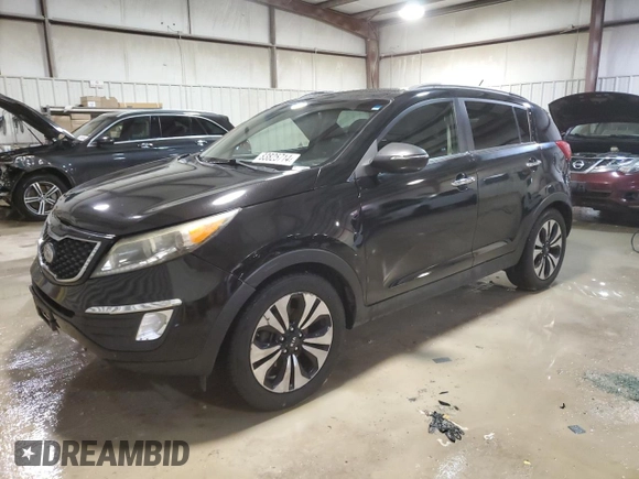 2011 Kia Sportage SX with VIN KNDPCCA60B7113516, listed as a Copart auction lot 83825714 with 113,406 mi miles and Salvage Title. Bid and sale history available at carsss.com. Image 1.