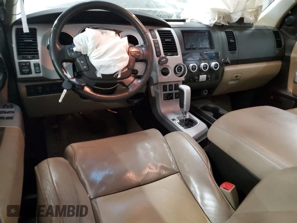 2008 Toyota Sequoia Platinum with VIN 5TDBY67A38S012588, listed as a Copart auction lot 89271415 with 228,639 mi miles and Salvage Title. Bid and sale history available at carsss.com. Image 8.