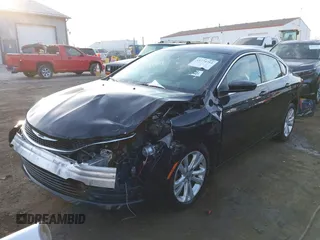 2015 Chrysler 200 Limited with VIN 1C3CCCABXFN738703, listed as a IAAI auction lot 41774214 with 222,547 mi miles. Bid and sale history available at carsss.com. Image 2.
