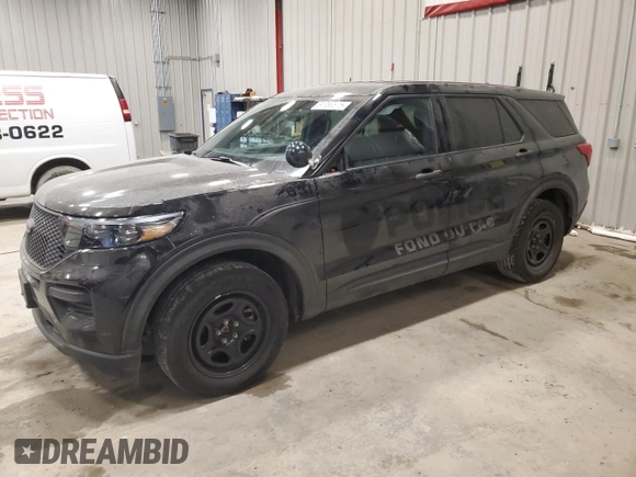 2024 Ford Police Interceptor Utility z VIN 1FM5K8AB5RGA03412, wystawiony jako Copart lot #51789875 z przebiegiem 7756 mil mil oraz Szkody całkowita. Historia ofert i sprzedaży dostępna na DreamBid. Obrazek 1.