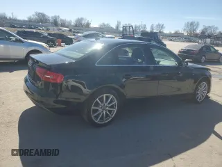 2015 Audi A4 Premium Plus with VIN WAUFFAFL5FN024562, listed as a Copart auction lot 48058595 with 0 mi miles and Salvage Title. Bid and sale history available at carsss.com. Image 3.