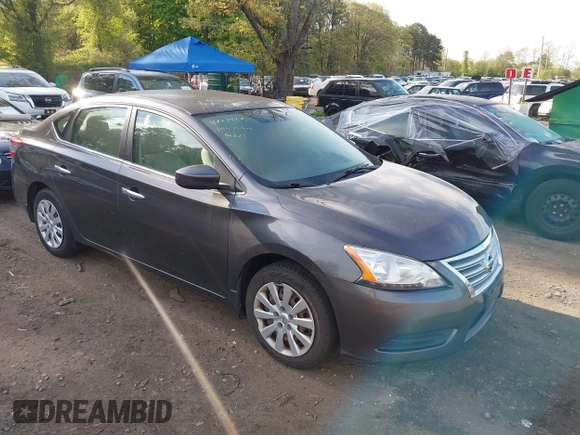 2014 Nissan Sentra S with VIN 3N1AB7APXEY335933, listed as a IAAI auction lot 42218659 with 93,700 mi miles and . Bid and sale history available at DreamBid. Image 1.