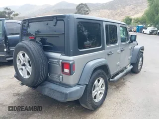 2018 Jeep Wrangler Unlimited Sport S with VIN 1C4HJXDN5JW145340, listed as a IAAI auction lot 42420695 with 92,500 mi miles and . Bid and sale history available at DreamBid. Image 4.