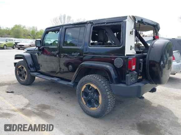 2014 Jeep Wrangler Unlimited Sahara with VIN 1C4BJWEG6EL189712, listed as a IAAI auction lot 42043053 with 108,716 mi miles. Bid and sale history available at carsss.com. Image 3.