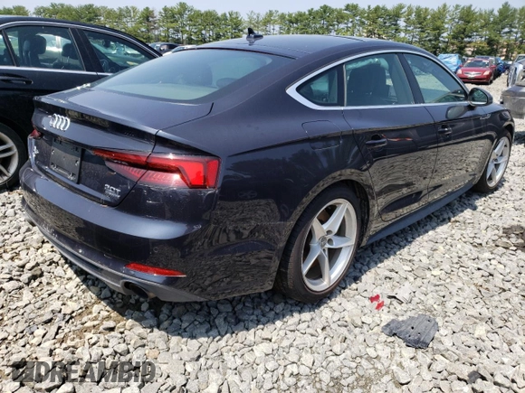 2018 Audi A5 Sportback Premium Plus with VIN WAUENCF54JA100459, listed as a Copart auction lot 53349513 with 48,719 mi miles. Bid and sale history available at carsss.com. Image 3.