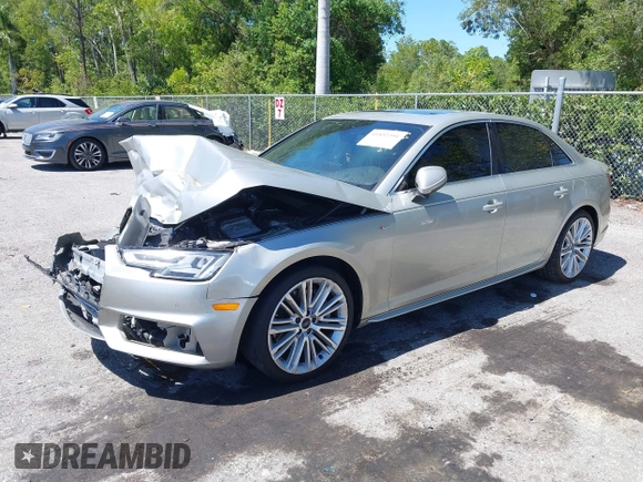 2017 Audi A4 Premium Plus with VIN WAULNAF49HN036926, listed as a IAAI auction lot 41832391 with 50,065 mi miles. Bid and sale history available at carsss.com. Image 18.
