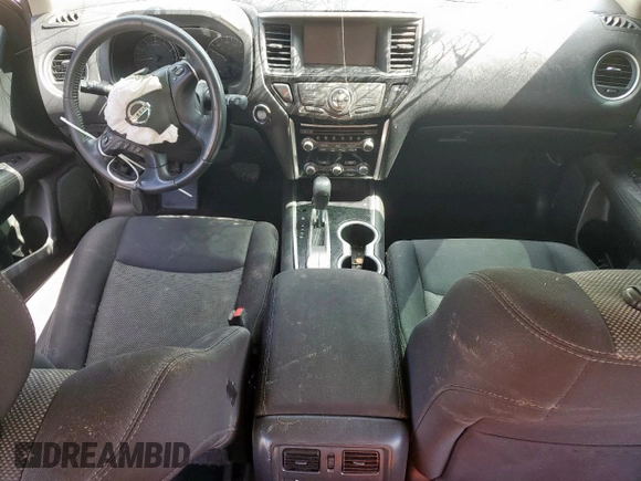 2017 Nissan Pathfinder S with VIN 5N1DR2MN8HC614311, listed as a Copart auction lot 55310065 with Not provided miles and Salvage title. Bid and sale history available at DreamBid. Image 8.